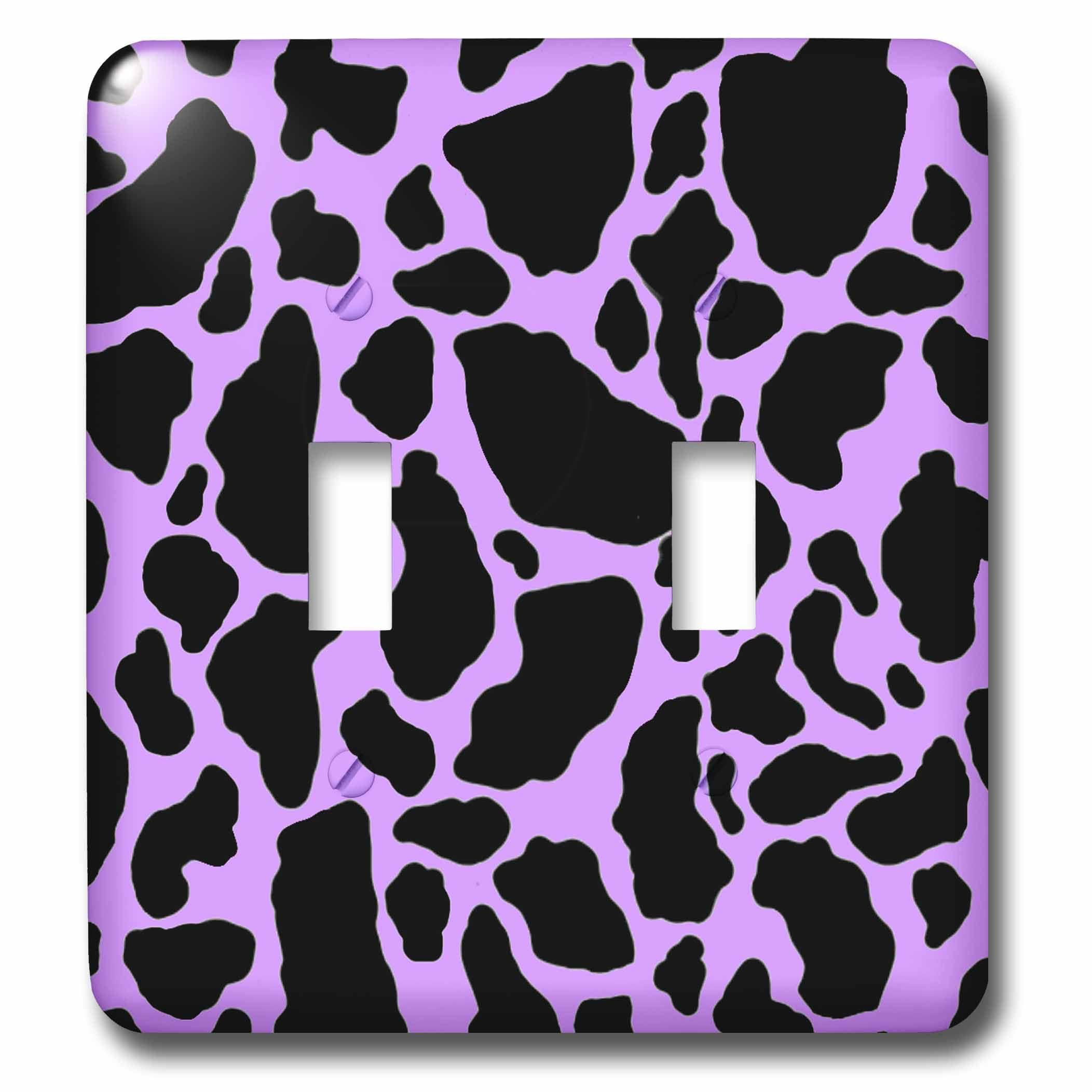 Interrupteur à baïonnette 3dRose LSP_15427_2 finition vache violet blanc