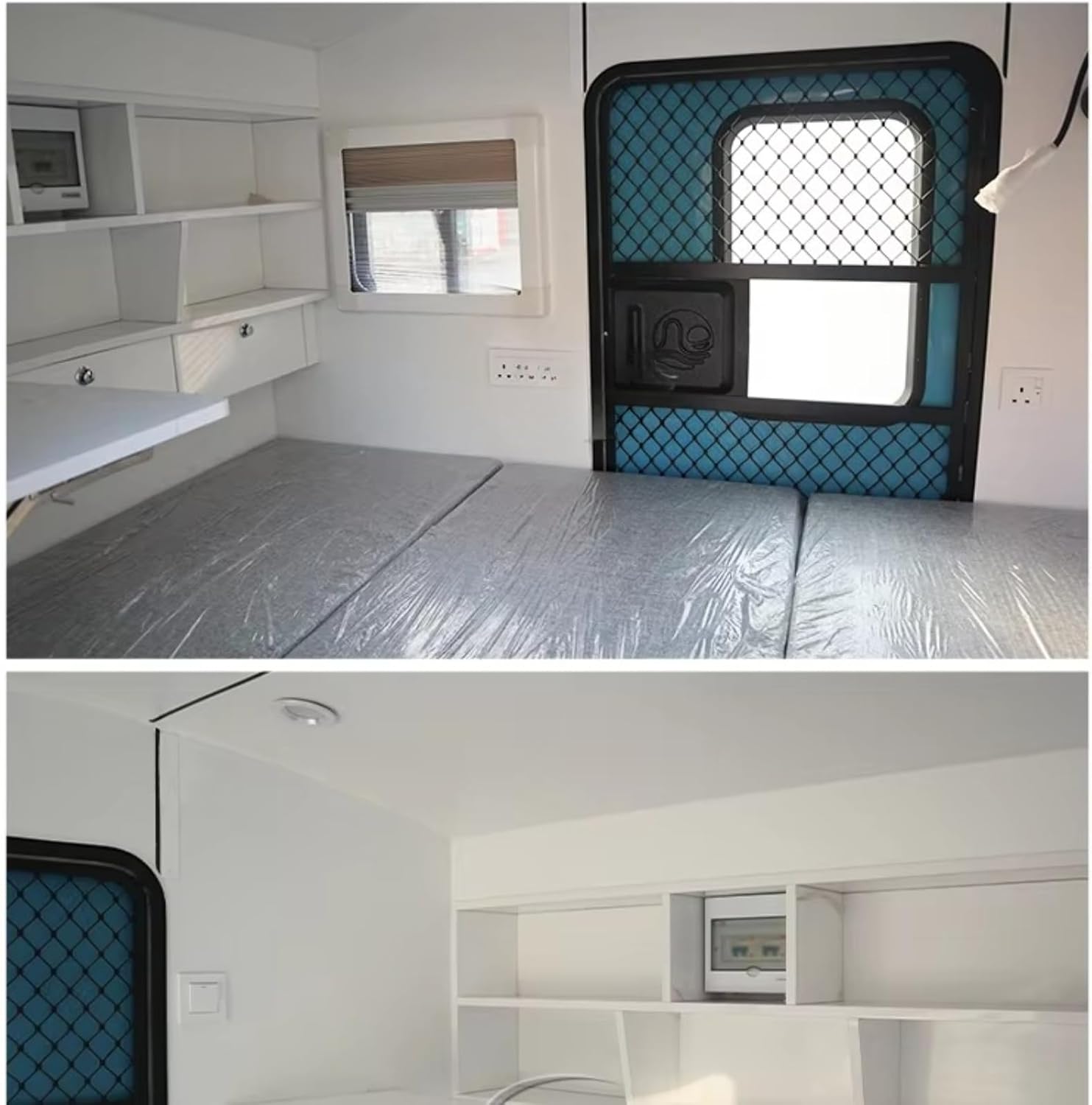 Teardrop Trailer - A 5x8-foot Light Campervan with a Fully Equipped Kitchen, Easily Towed by an SUV, Suitable for 3-4 Seasons.