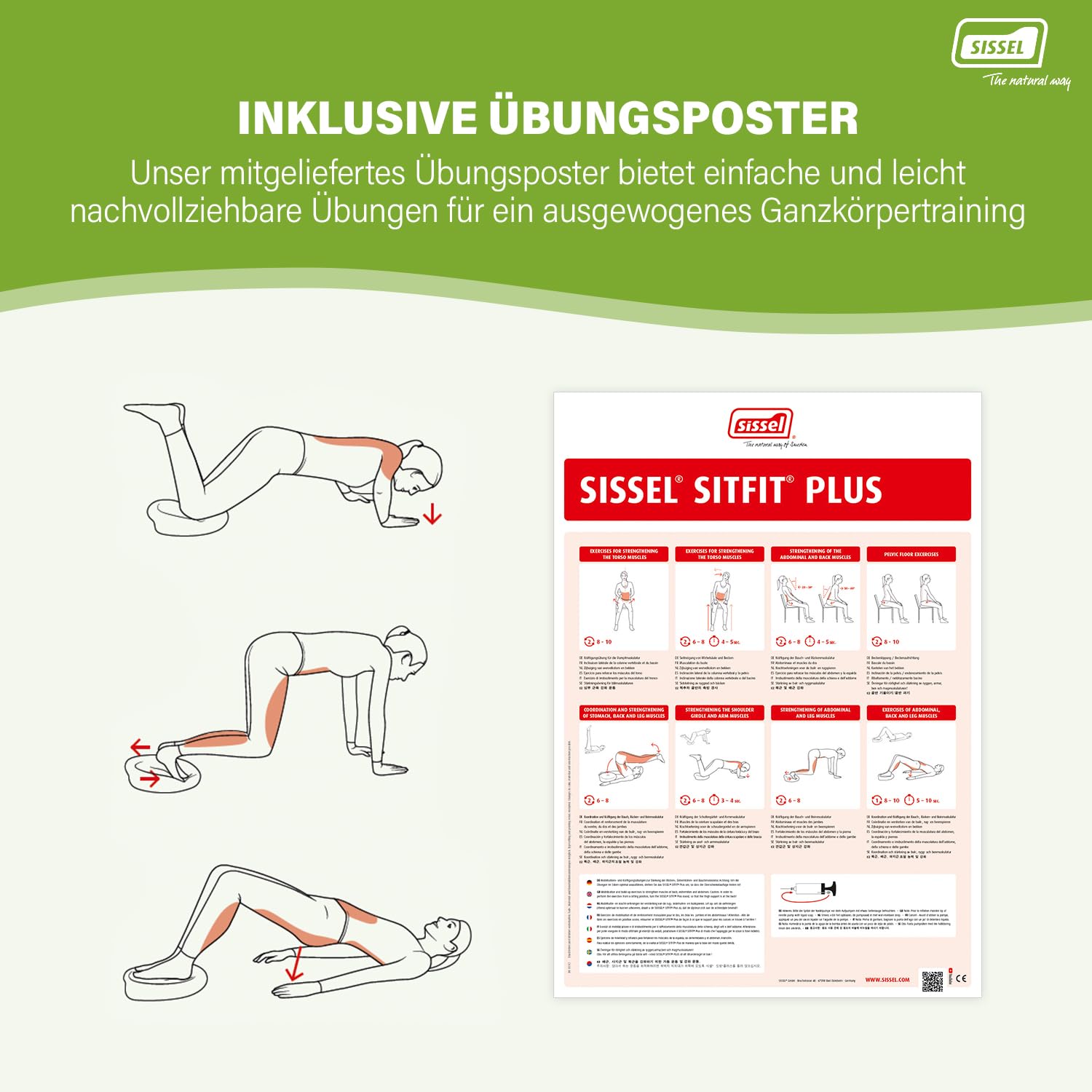 SISSEL SITFIT | Balance Kissen & Balance Pad | Sitzkissen Stuhl