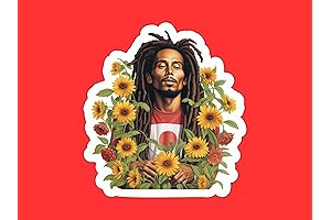 Bob Marley Sticker, 12"