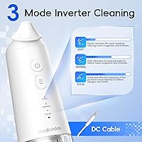 Vista 7 de Sistema eléctrico de riego nasal, máquina de enjuague sinusal con 30 paquetes de sal, alivia rápidamente las molestias nasales, enjuague nasal