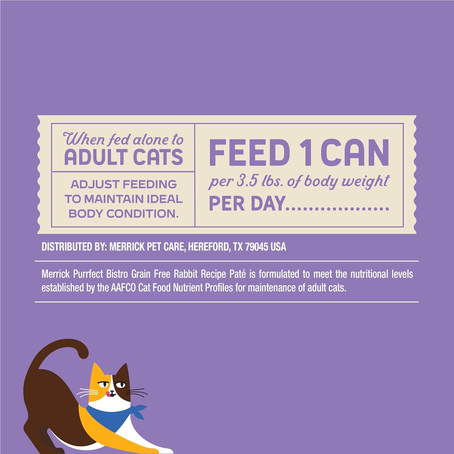 Merrick Purrfect Bistro Grain Free Wet Cat Food Rabbit Recipe Pate - (Pack of 24) 3 oz. Cans