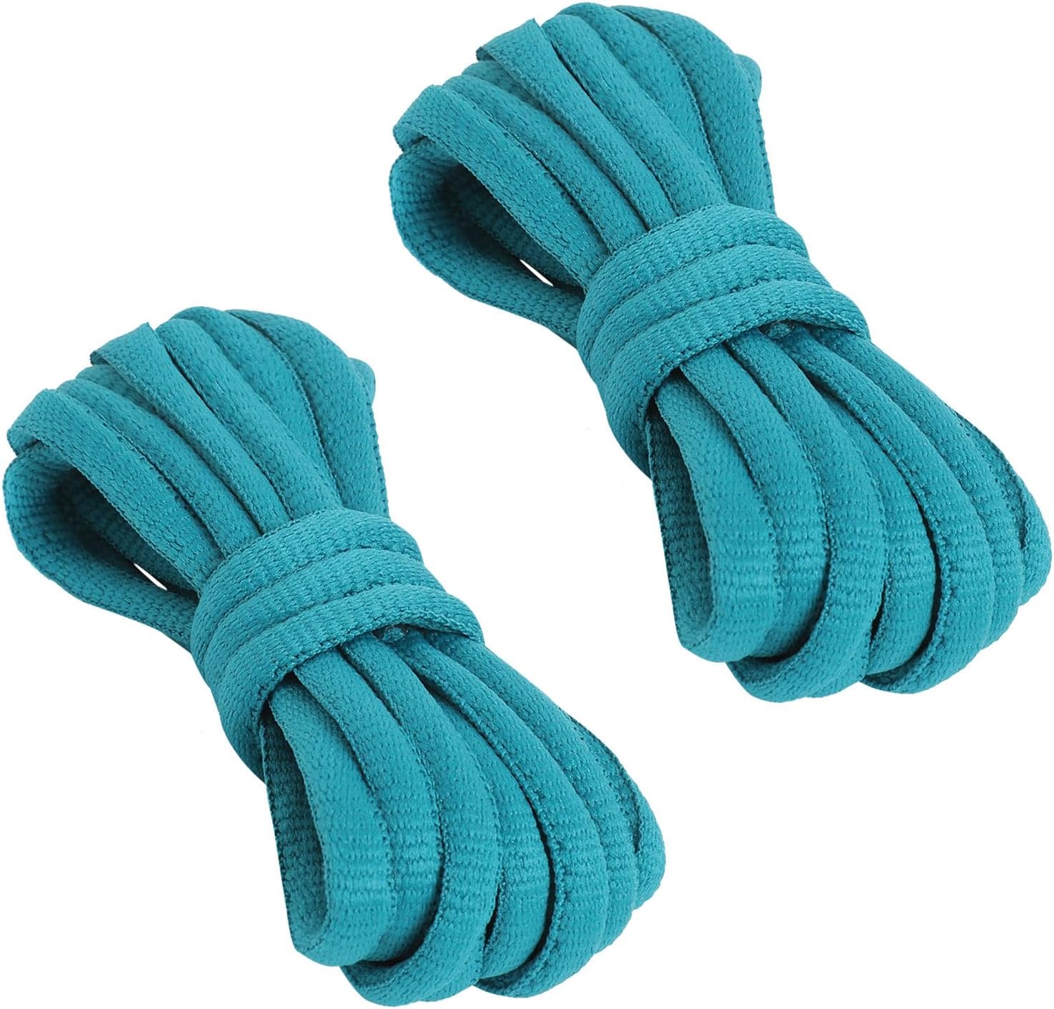 VSUDO 2 Pairs Oval Shoe Laces for Sneakers, Basketball Baseball Shoelace, Athletic Sport Trainers Shoestring for Men or Women