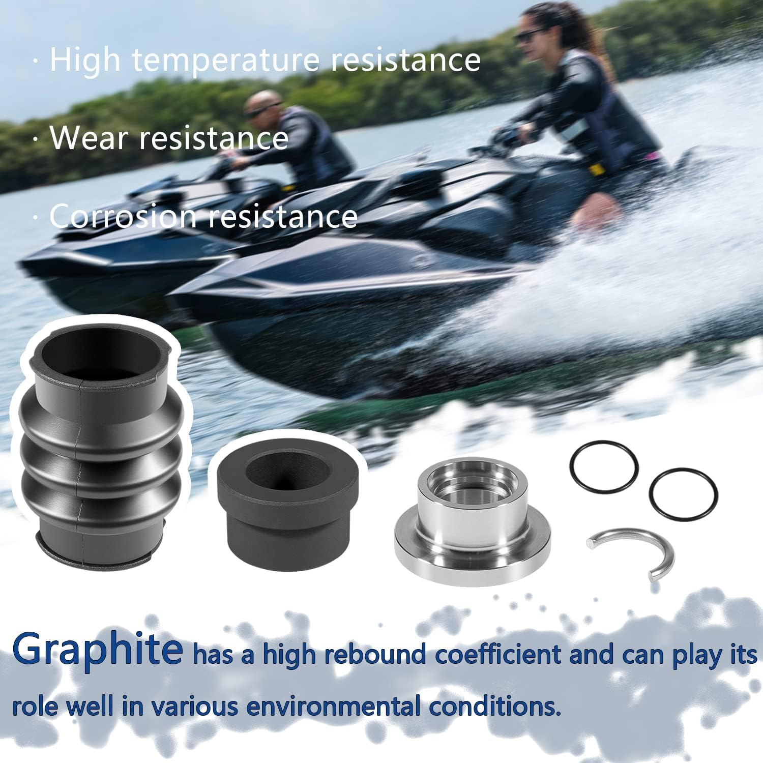 Per Sea Doo Carbon Seal Drive Line Rebuild Kit & Barca All 717 720 787 800 951 SPX XP GTX GSX