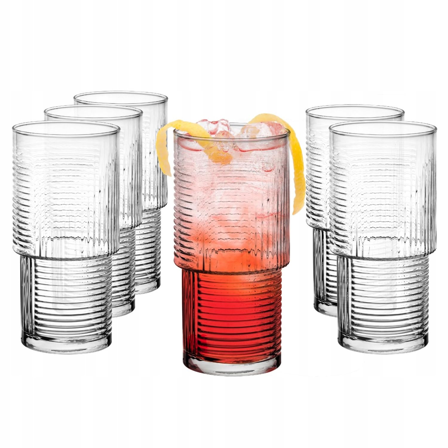 Glasmark KROSNO 1992 Verres à Cocktail Ensemble De Verres 6 Pièces Résistant Au Lave Vaisselle Transparent 400 ml