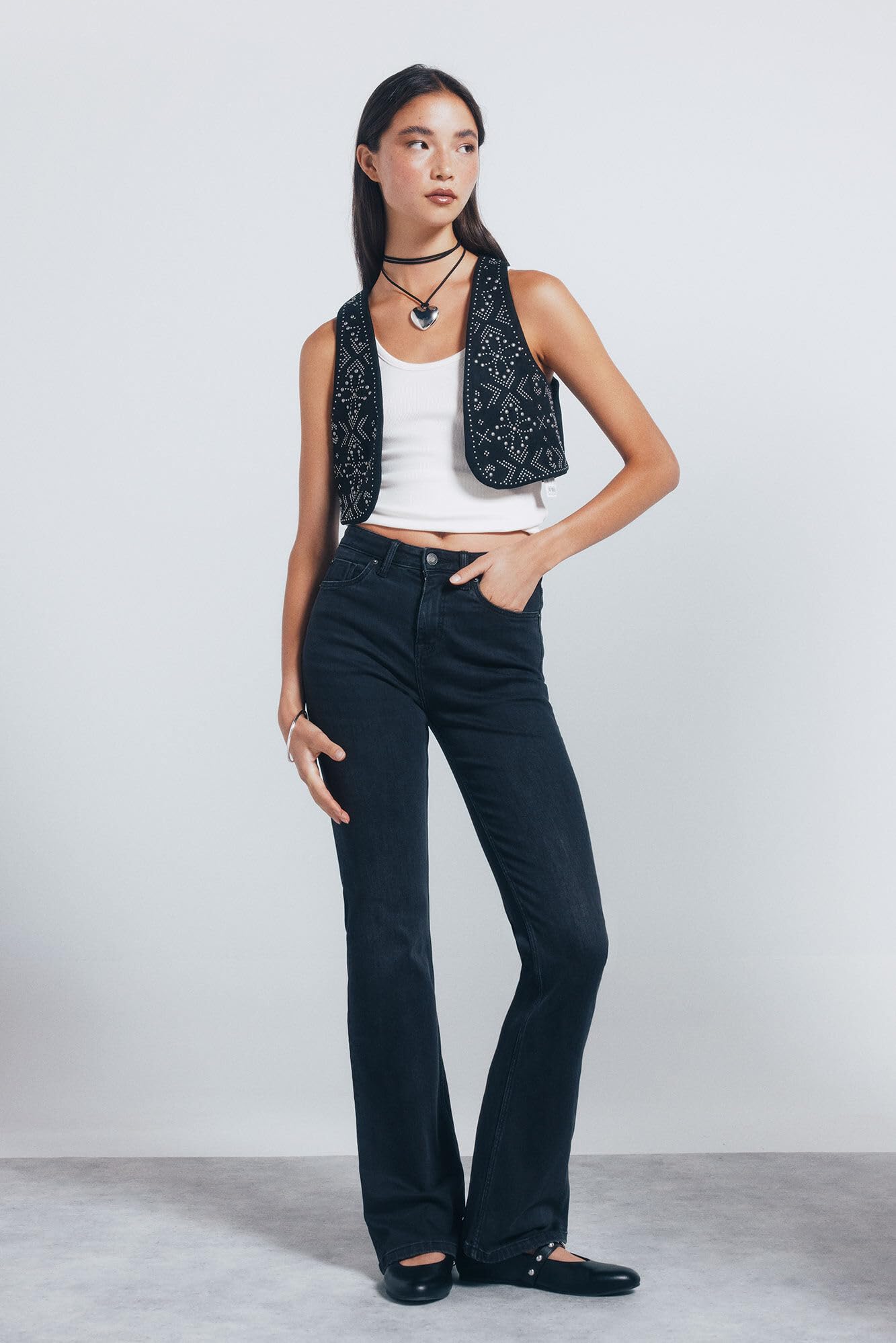 SPRINGFIELD Vest With Studs Tachuelas Vest Mujer (Pack de 1)