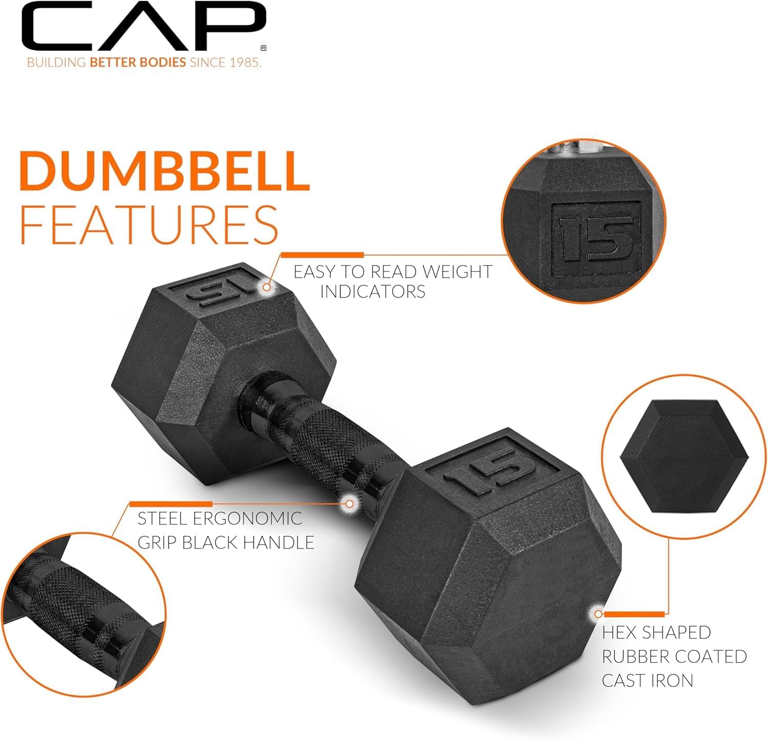 CAP Barbell 150 lb Dumbbell Set with 2-Tier Rack | Multiple Options CAP Barbell 150 lb Dumbbell Set with 2-Tier Rack | Multiple Options