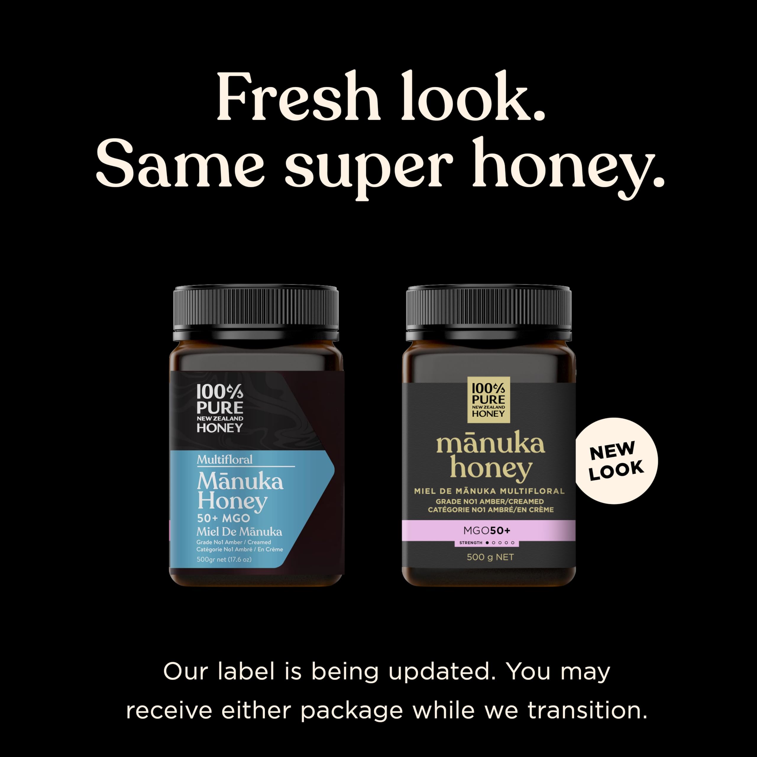 100% Pure New Zealand Honey - MGO 50+ Multifloral Mānuka Honey