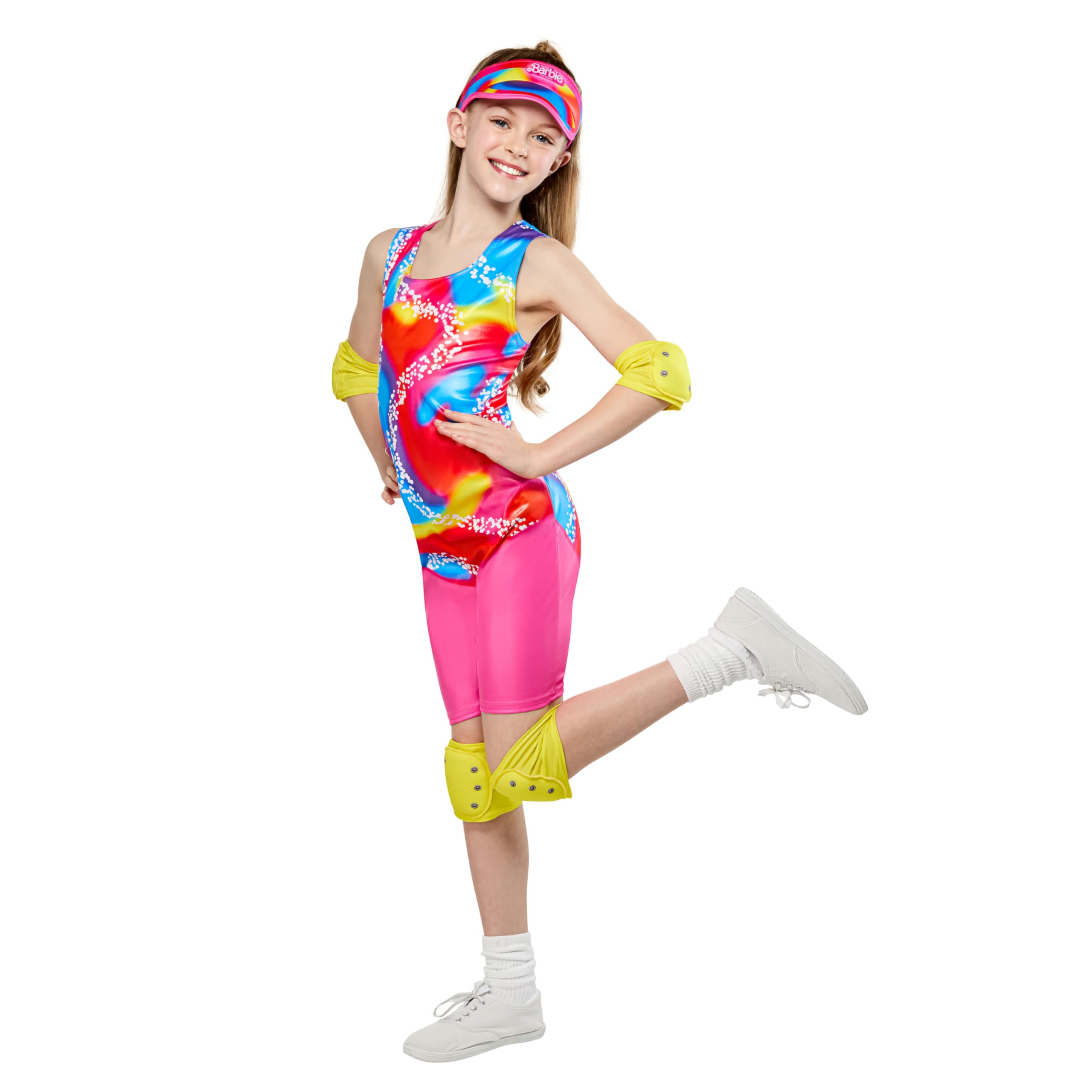 Rubies Official Barbie Rollerskate Girls Costume, Kids Fancy Dress, Size Age 5-6 Years Halloween