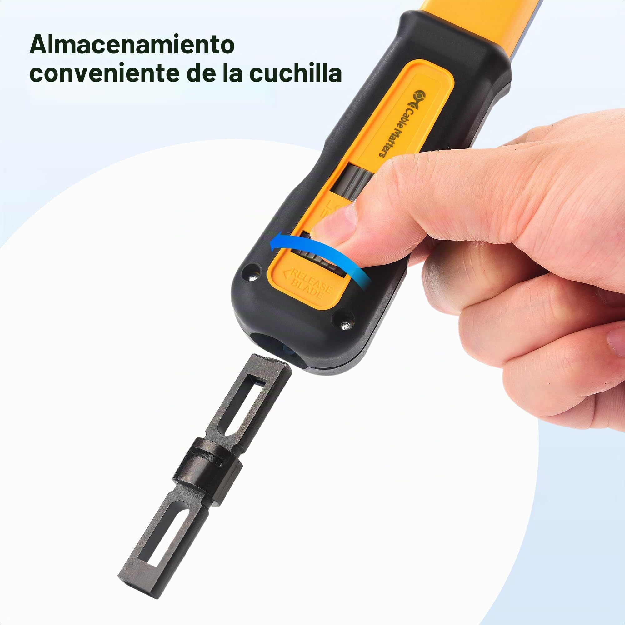 Cable Matters Punch Down Tool con 110 & 66 Blade, RJ45 Ethernet Punch Tool, Keystone Punchdown Tool para Cat 8, Cat 7, Cat 6A, Cat 6, Cat 5e, Cat 5 Network
