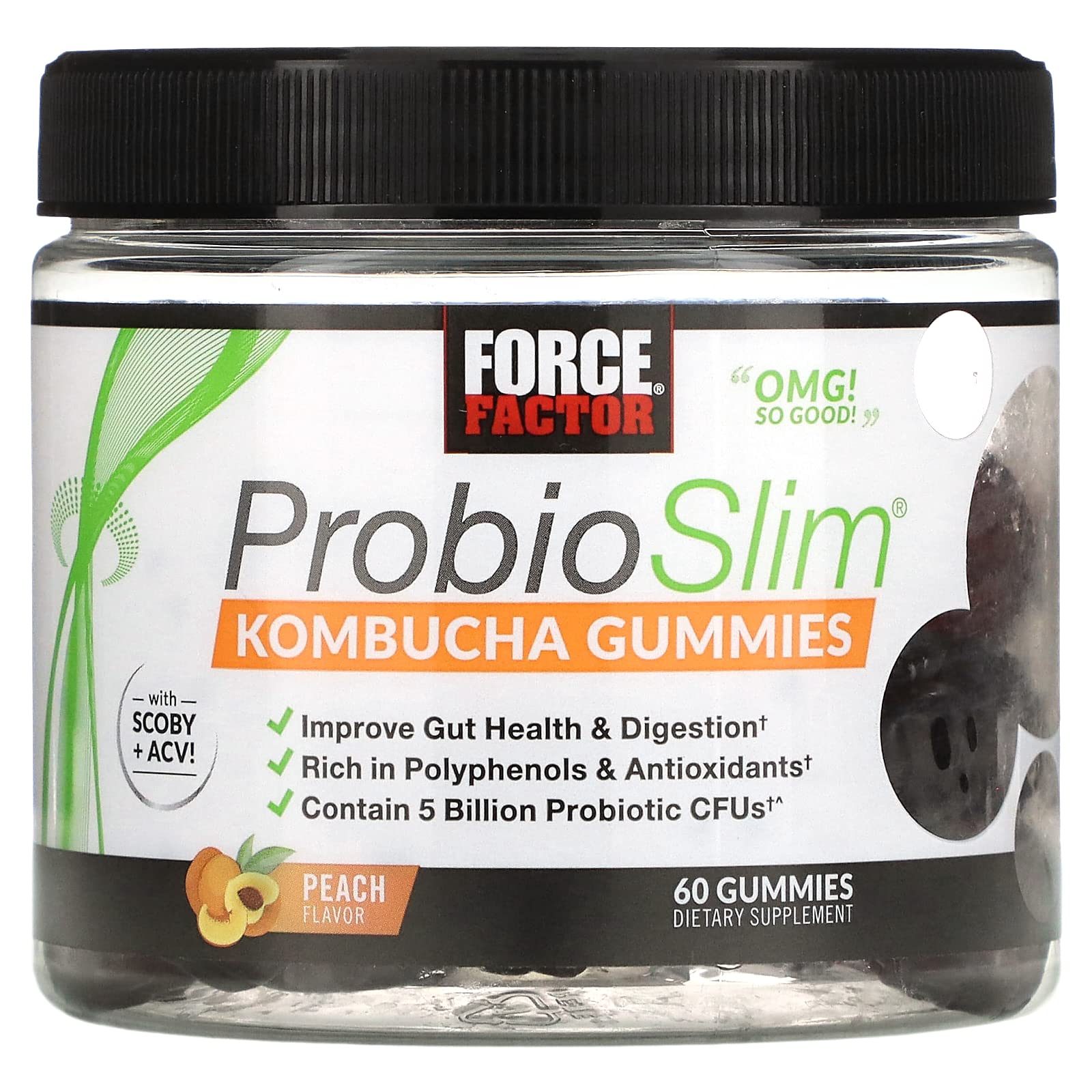 Amazon.com: Force Factor ProbioSlim Kombucha Gummies for Digestive