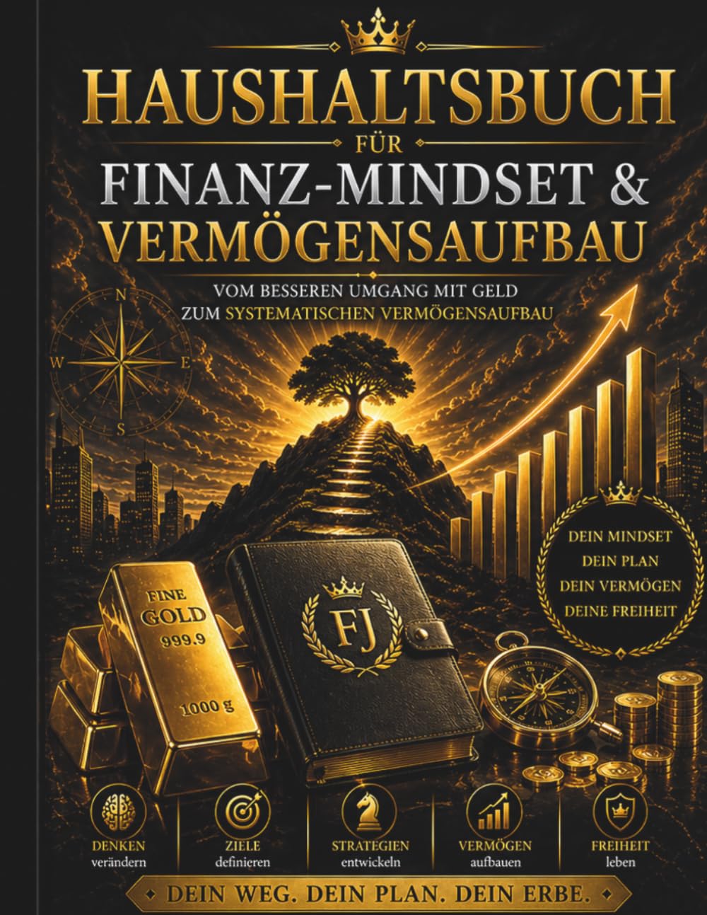 Haushaltsbuch für Finanz-Mindset & Vermögensaufbau: Vom besseren Umgang mit Geld zum systematischen Vermögensaufbau