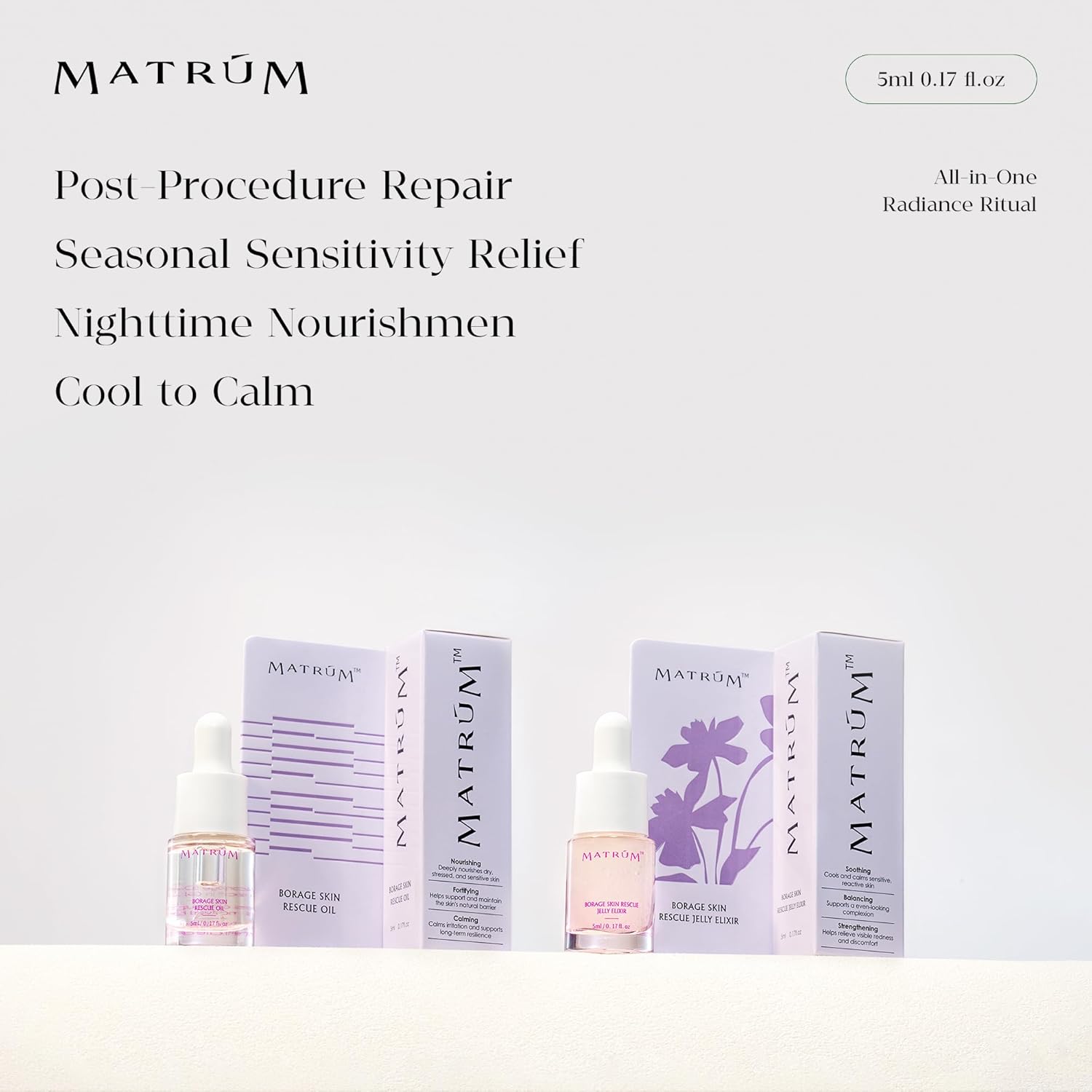 MINI Discovery & Travel Size Set - 4 x Mini Face oil for Deep Repair & Radiance Boost &Firming