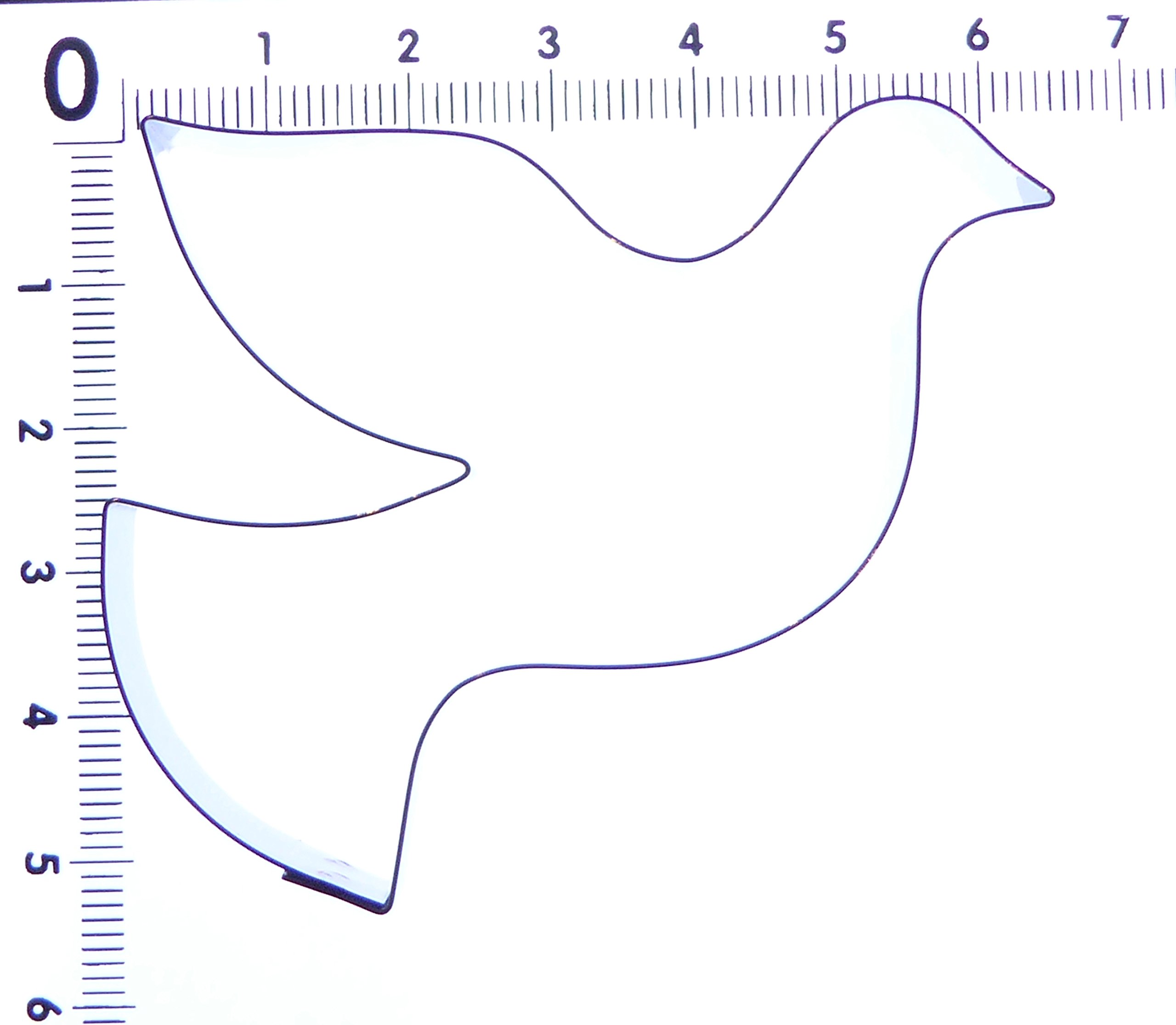 Dove Cutter, Stainless Steel Sugarcraft Cutter, Size 70x50mm, Valley Cutter Company, Sugarcraft, Cake Decorating - Image 3