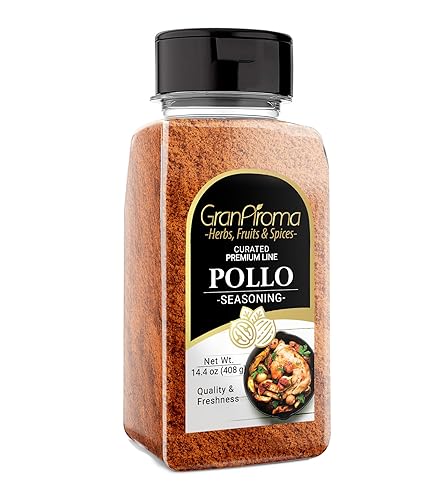 GranAroma Condimento Pollo, 14.4 onzas, mezcla de especias auténticas, salado y sabroso, condimento para pollo