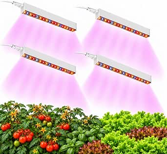 KingLED Grow Lights for Indoor Plants, Full Spectrum Grow Light, 2FT-4 Pack