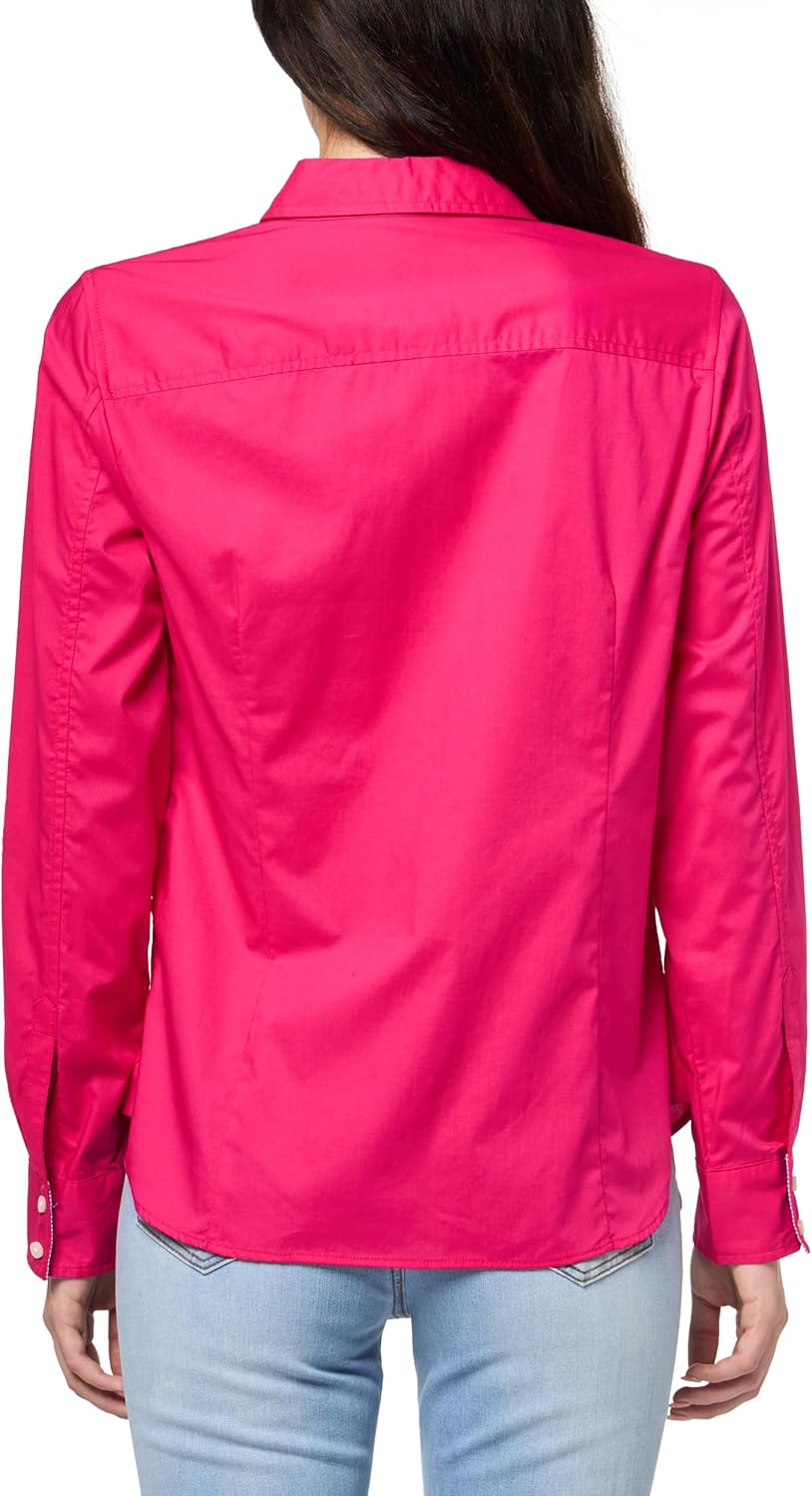 Nautica Womens Button Front Long Sleeve Roll Tab Shirt - Image 2