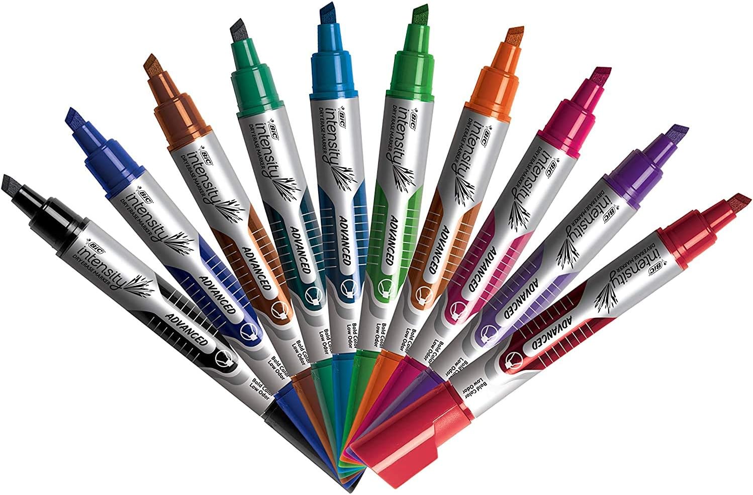 Magic Marker Low Odor & Bold Writing Dry Erase Marker, Chisel, Assorted, 24/pk
