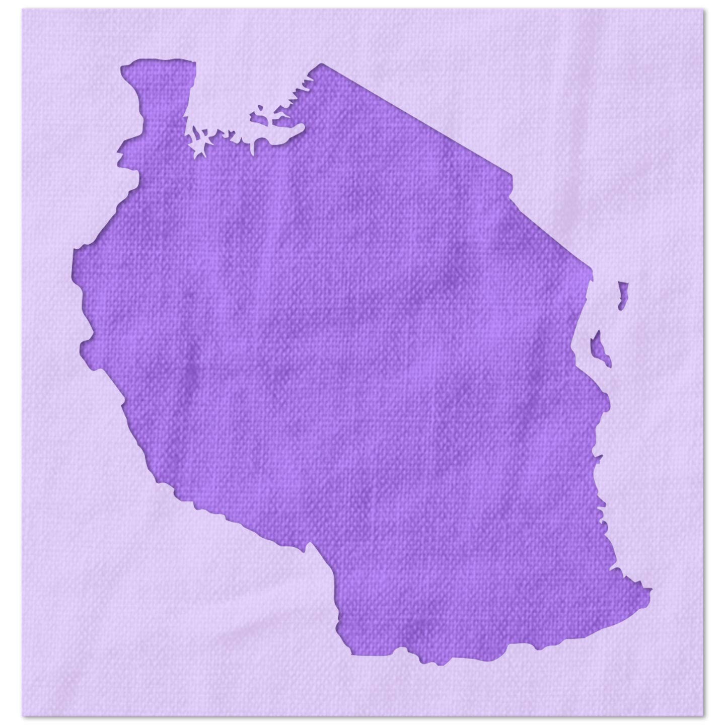 Stencil Stop Schablone Tansania – wiederverwendbar für DIY-Projekte, Malen, Zeichnen, Basteln, 14 mm Mylar-Kunststoff (29,2 x 30,5 cm)
