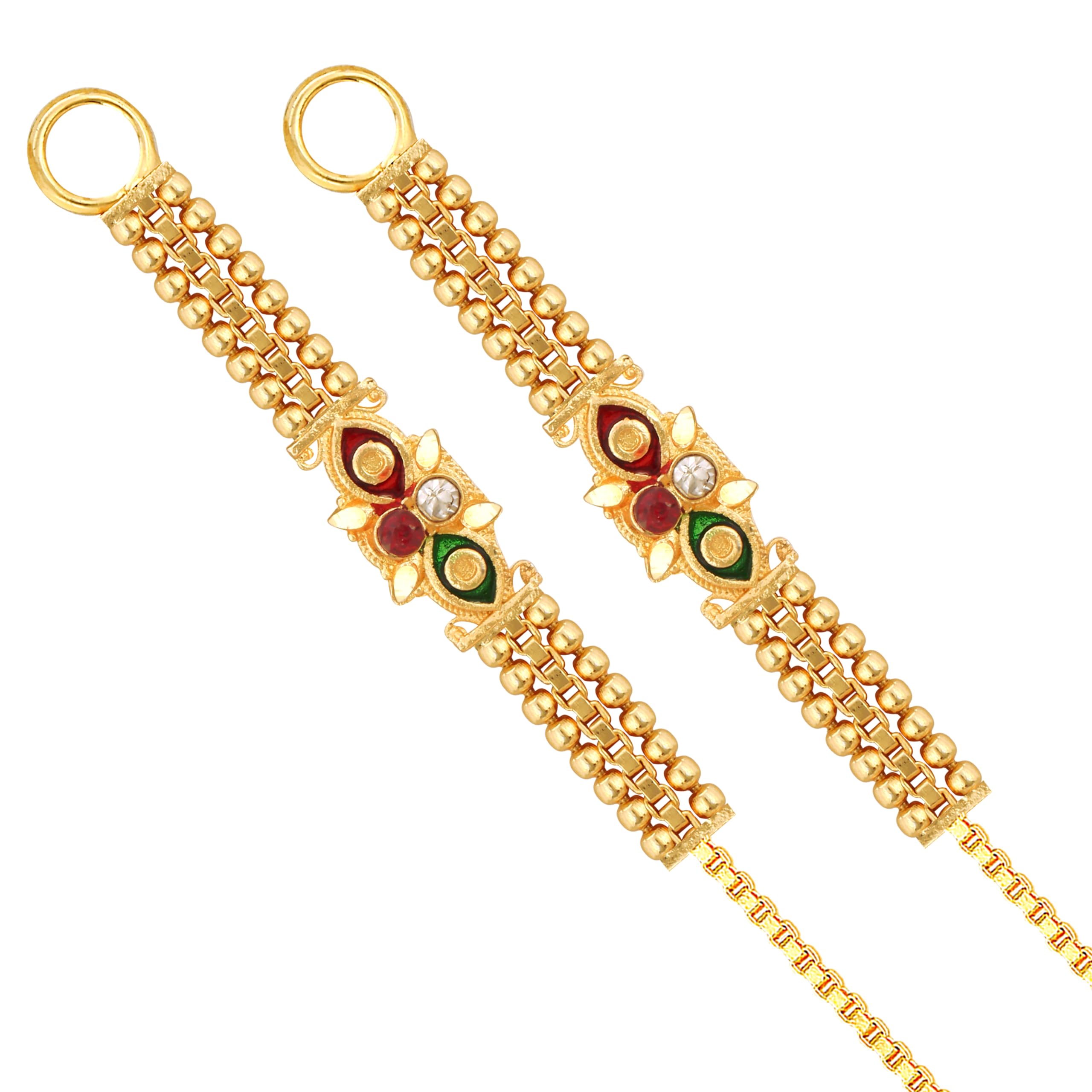 Vighnaharta Kanchain Ear chain kanoti Ear for Women and Girls[VFJ1097KC] (B0CK86HWMQ) Amazon Price History, Amazon Price Tracker