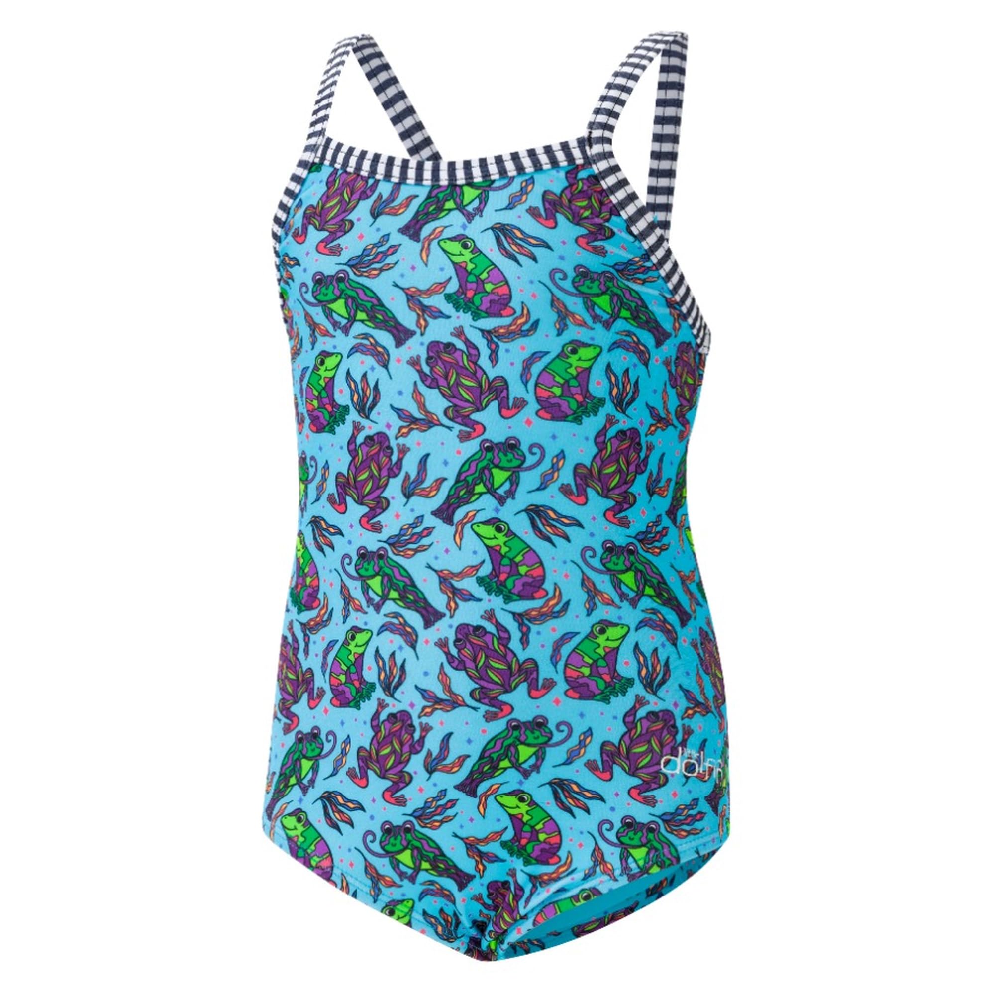 Dolfin Little Girls One Piece Swimsuit for Little Girls and Toddlers