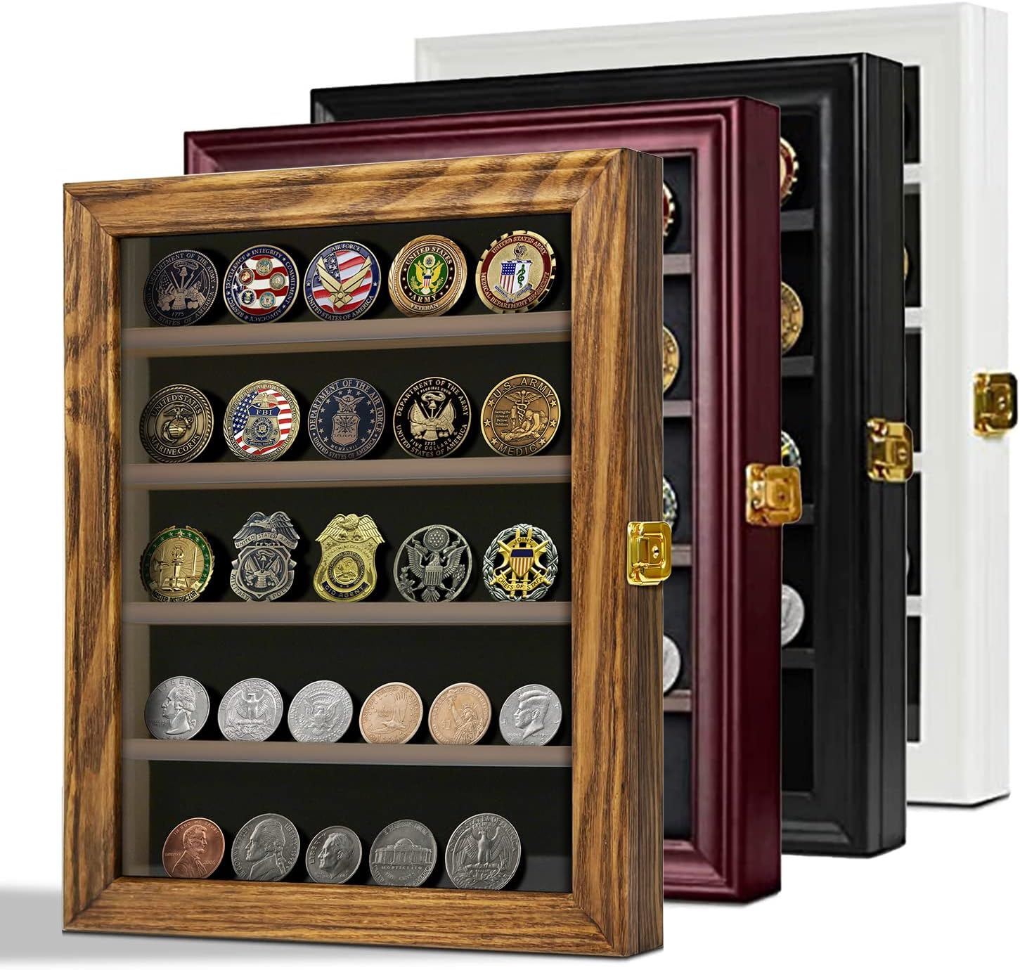 Military Coin Display Case Medal Display Customizable