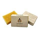 SuperBee Beeswax Block for DIY Beeswax Wrap Making Kit with Tree Resin & Coconut Oil, 75g Bar Makes Up to 10 Wraps, Natural Ingredients for Homemade Food Wax Wraps for Sustainable Living