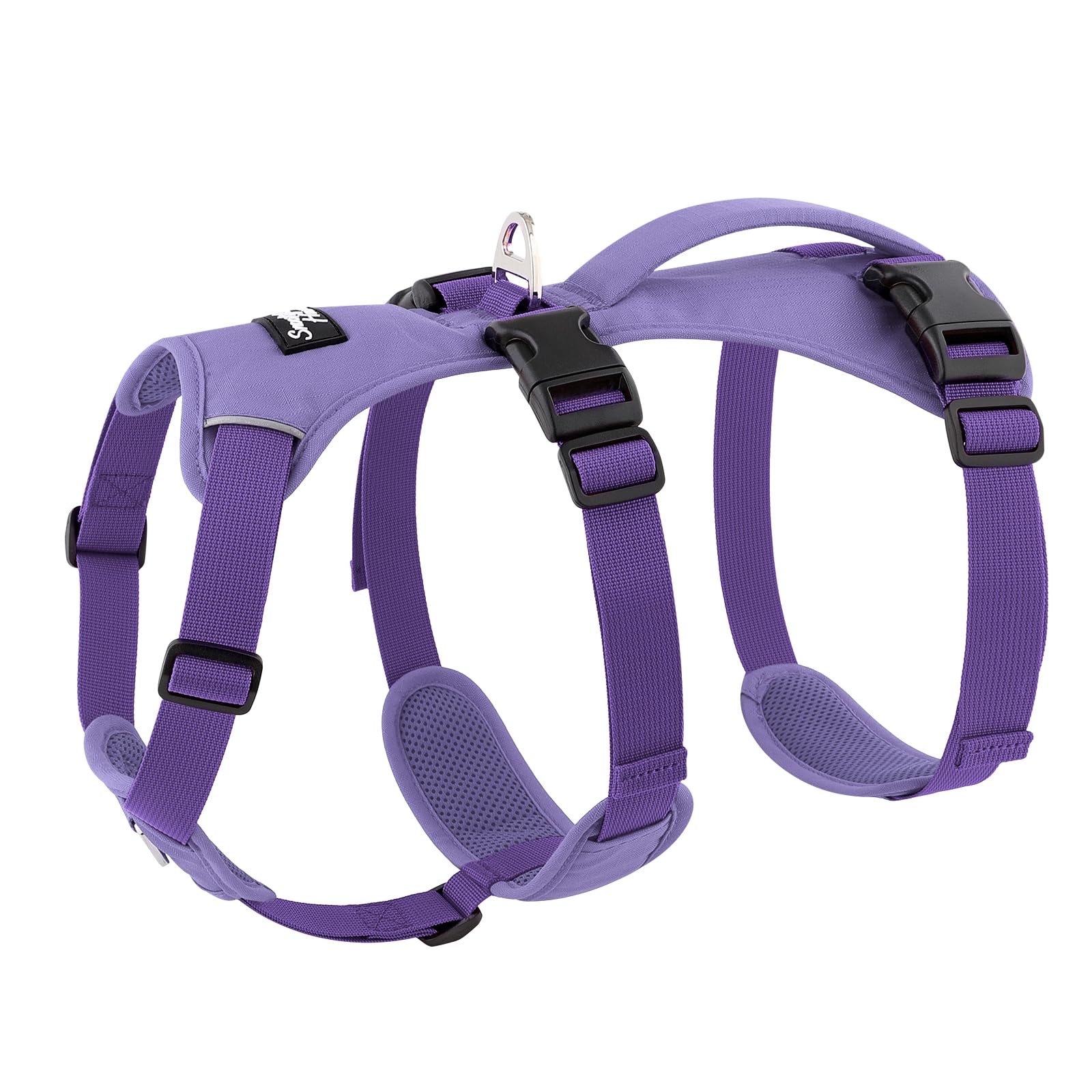 Snootiful Hound Lightweight Summer Harness for Sighthounds – Breathable, Escape Proof Dog Harness for Greyhounds, Whippets & Lurchers – No Pull, Comfortable Fit (Purple, Medium)