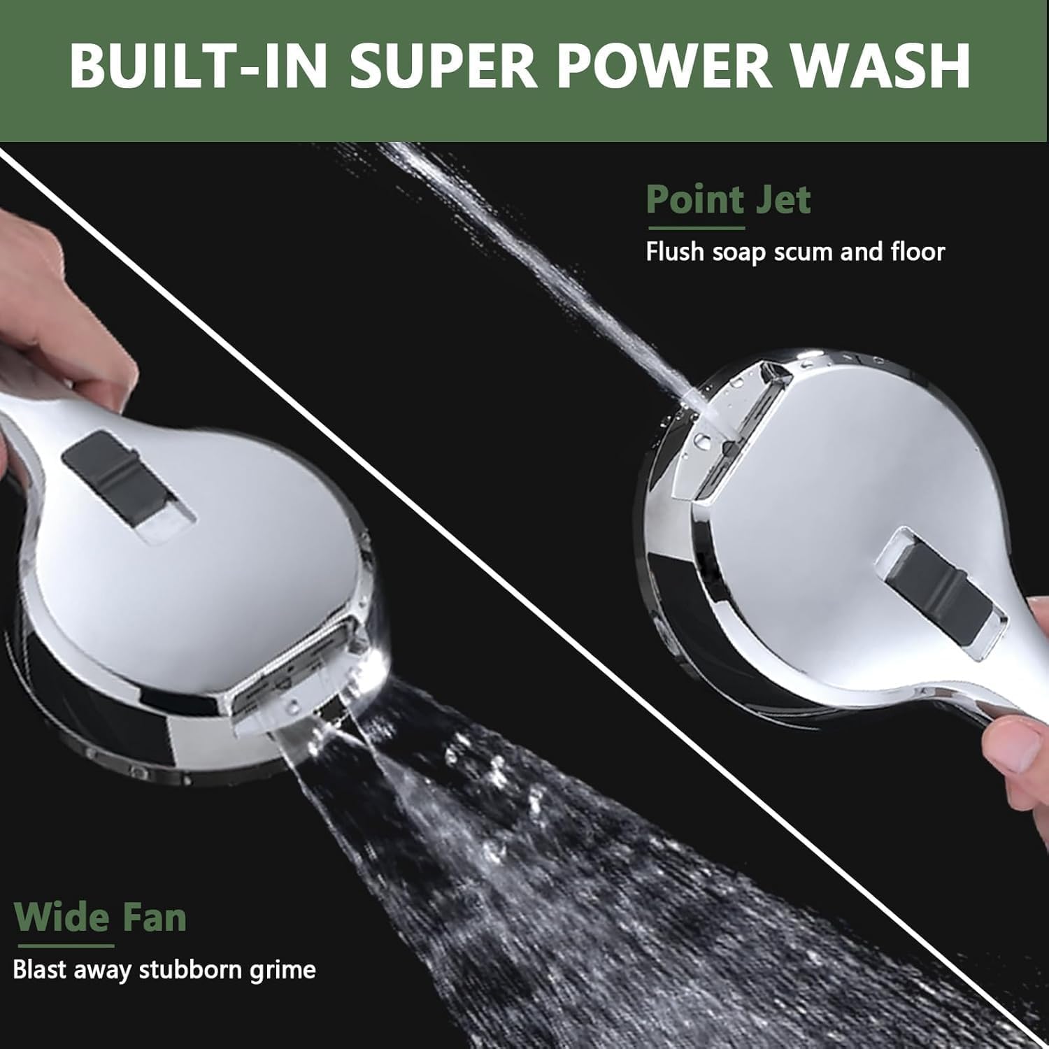 Universal fit Tub Spout with Diverter, All Metal,5+1 Settings High Pressure Handheld Shower, Bathtub Faucet attachment with Sprayer