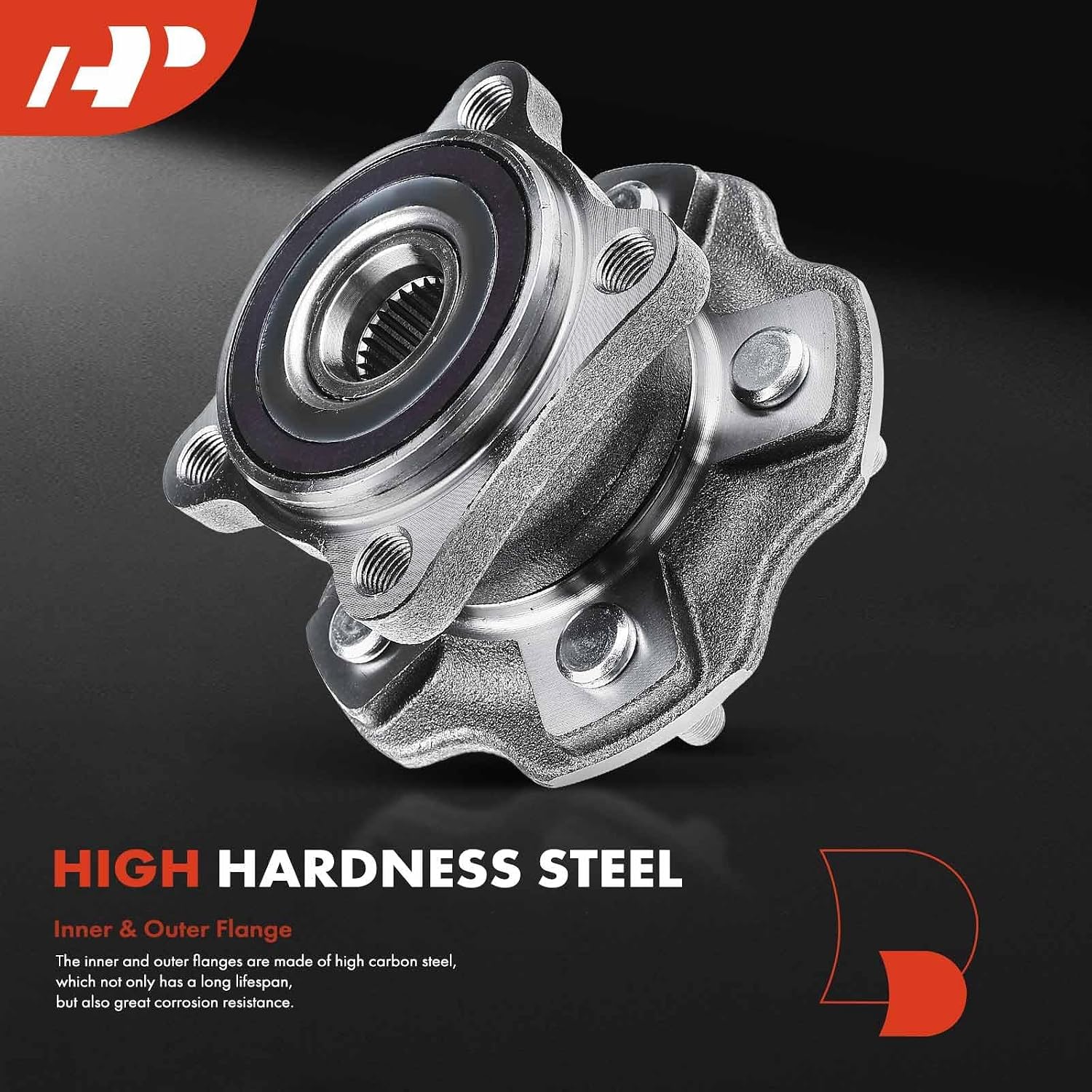 A-Premium 2 x Rear Wheel Bearing and Hub Assembly with 5-Lug Compatible with Toyota & Lexus Models - Highlander 2014-2016/2021-2023, Sienna 2021-2023, RX350 2010-2022, RX350L, RX450h, RX450hL