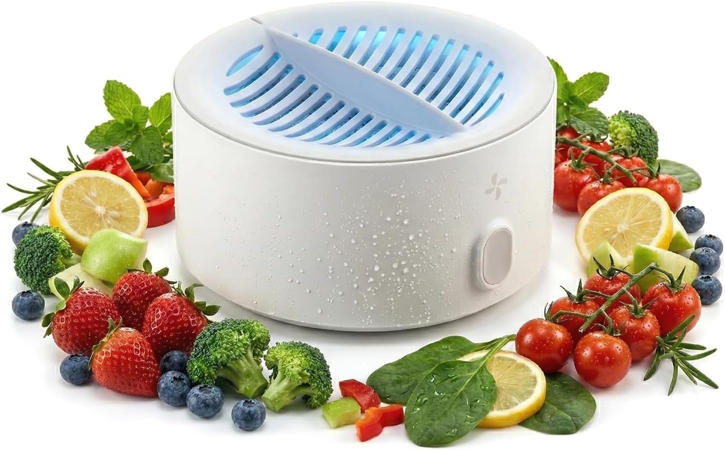 Puribreeze Portable Vegetable and Fruit Cleaner, Cordless Oh-Ion Food Purifier for Deep Cleaning Surface Residues, IPX7 Waterproof