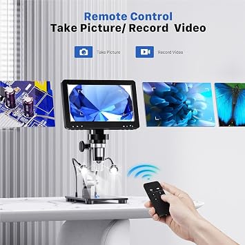 Digital Microscope HDMI Digital Microscope 7 IPS Screen Microscope 1200x Microscope