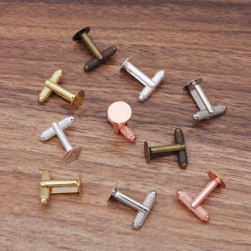6 Paquete De 2 A 6 Gemelos De Metal, Diseño Único 10x10mm | Envío Gratis