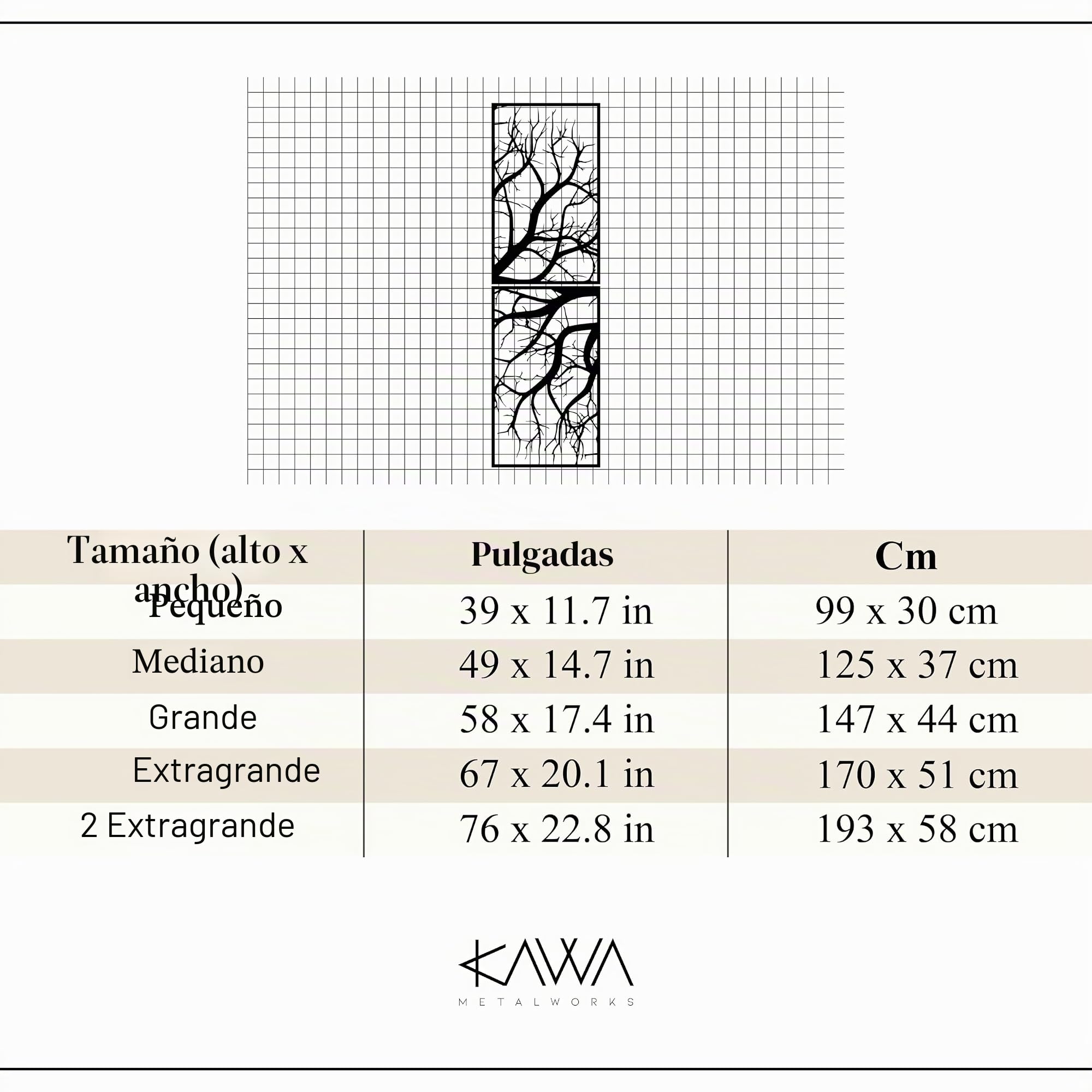 KAWA METALWORKS Arte de pared de metal, decoración vertical de pared de metal para sala de estar, árbol grande para interiores y exteriores, escultura de pared de metal de árbol negro, dorado,