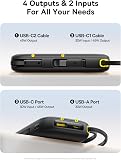 Baseus Powerbank 20000mAh 45W avec 2 Câbles USB-C Intégrés, Power Bank PD3,0 QC4,0 Batteries Externes Charge Rapide, 3C et 1 A, Chargeur Portable pour iPhone 17/16/15 Pro Max, iPad, Samsung, Noir - 6