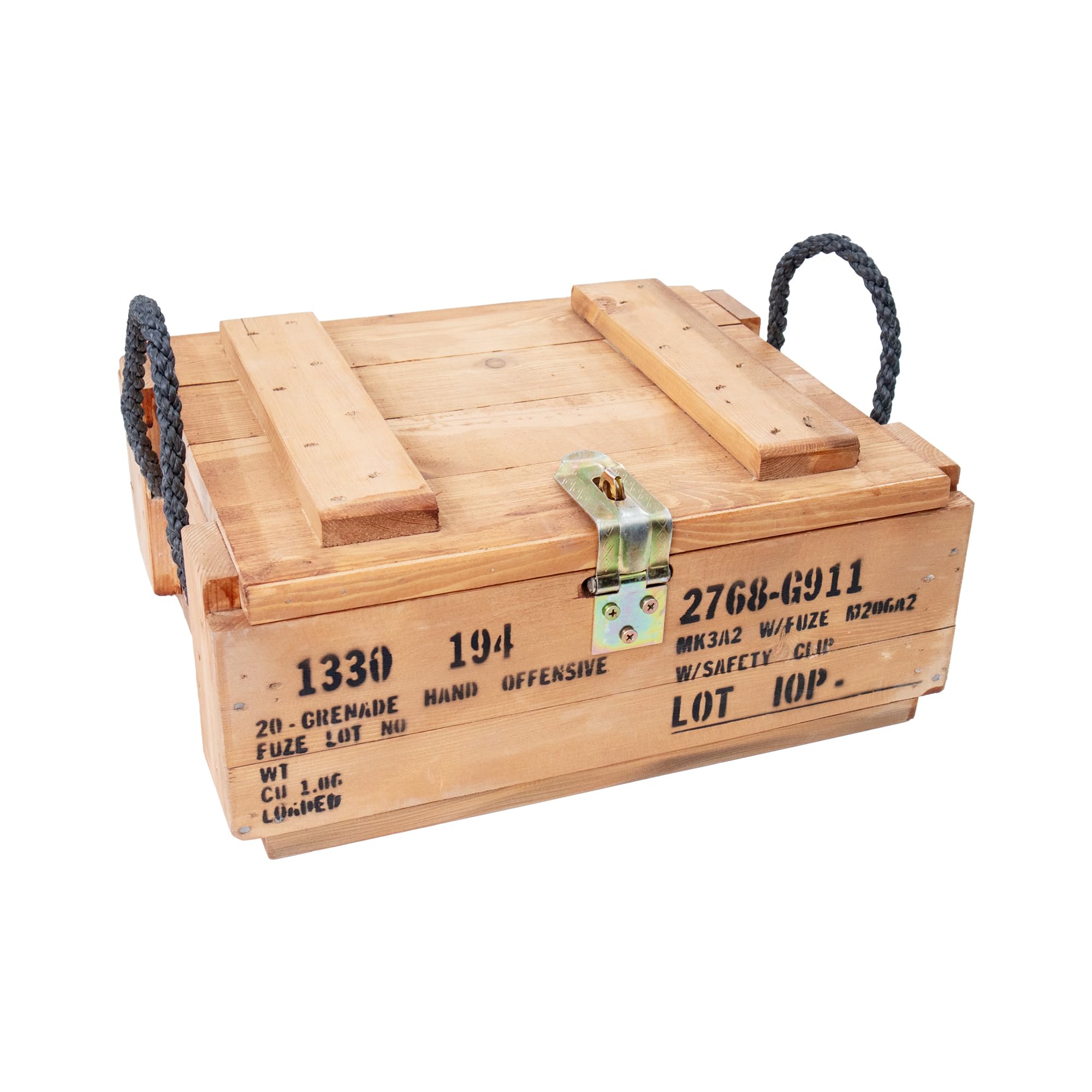 Amazon.com: OWLHAUS Military Footlocker – Rustic Vintage-Style
