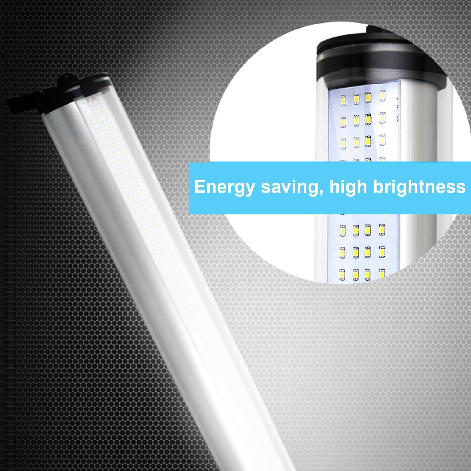 Luz De Tubo De Máquina LED Industrial Luz De Trabajo Impermeable IP66, Tubo De Luz LED De 110-220V/24V con Carcasa De PC, para CNC, Iluminación De Fresado(Size:15W-24V)