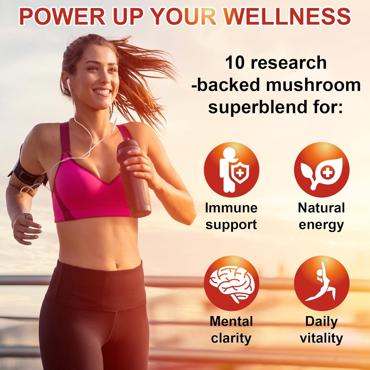 10 in 1 Lions Mane Mushroom Supplement with Turkey Tail, Reishi,Cordyceps, Chaga & More - Brain Supplements for Memory and Focus-300 Softgels - Image 5