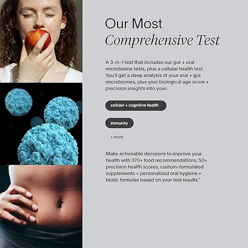 Miniatura 7 de Viome Prueba de microbioma de inteligencia intestinal en casa, 20 puntajes de salud, prueba de muestra de heces, descubrir la causa raíz
