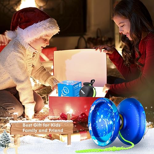 Miniatura 2 de Yoyo Yoyo V10 profesional que no responde - Yoyo giratorio de dedo para niños principiantes, trucos de yoyo de metal profesional para adultos