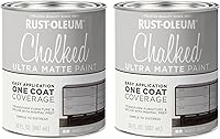 Vista 23 de Rust-Oleum 287722 - Pintura a la tiza ultramate para interiores, 30 onzas, capa superior transparente mate
