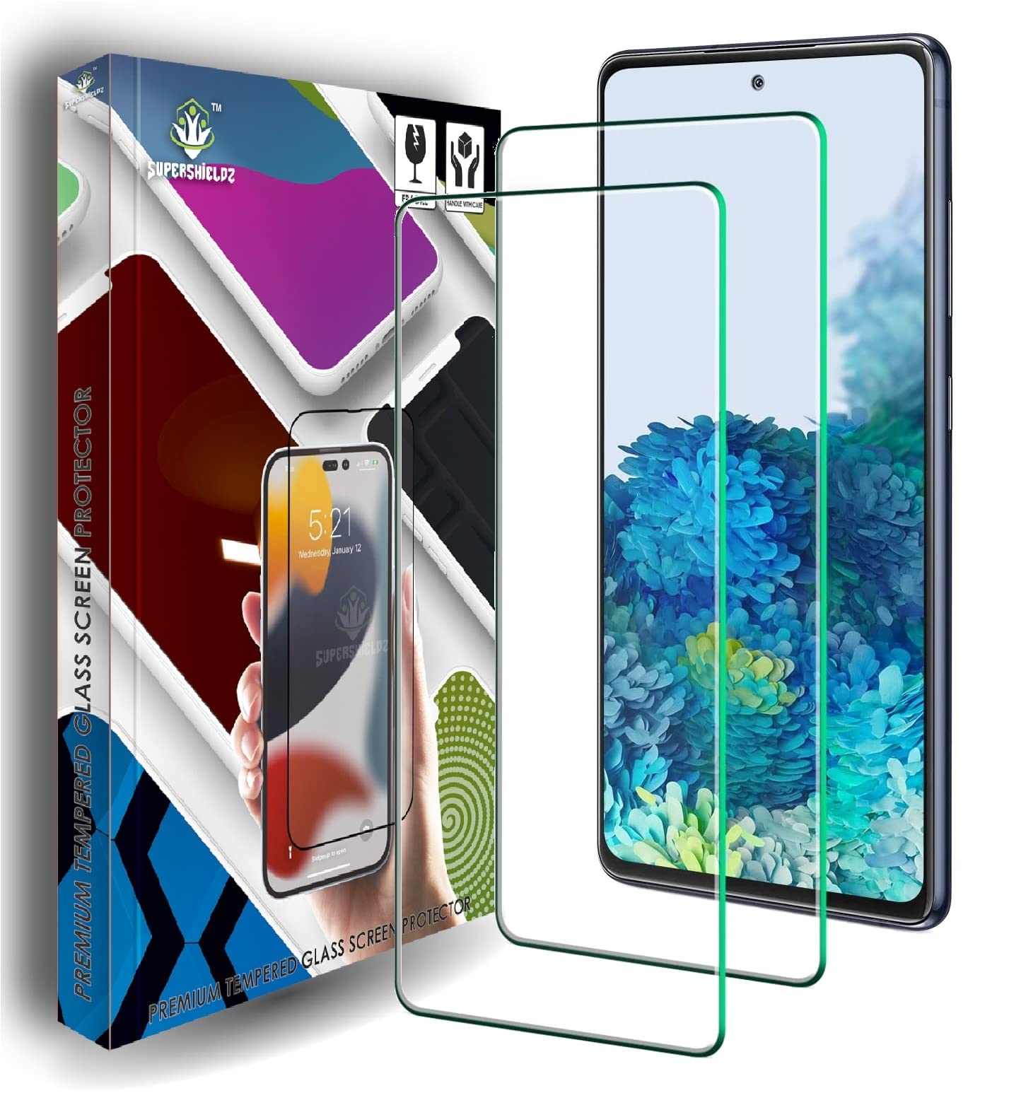 Supershieldz (2 Pack) Tempered Glass for Samsung note 10 Lite Screen Protector Guard, 9H Diamond Hard, Anti Scratch, Bubble Free, Case Friendly - Clear (B0BVRG68NZ) Amazon Price History, Amazon Price Tracker