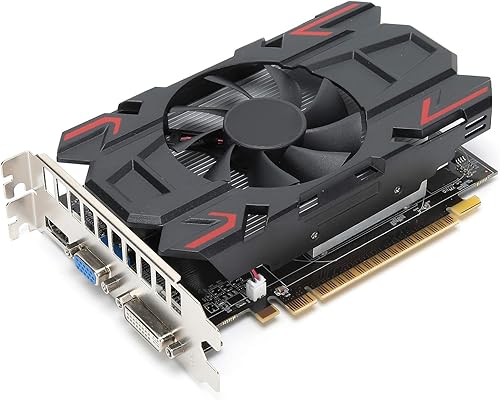 Yoidesu ATI HD6770 - Tarjeta gráfica de 4 GB, 4 GB 128 bits DDR5 650 MHz, GPU, tarjeta gráfica de bajo ruido, tarjeta gráfica de bajo ruido,