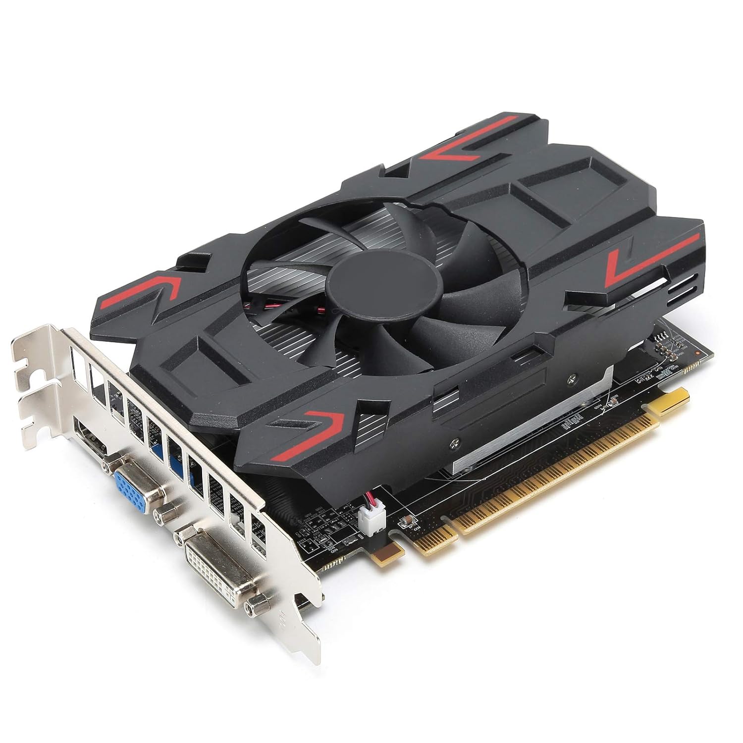 HD6770 Gaming Graphics Card, 4GB 128Bit DDR5 Computer Video Card PCI Express 2.0, for AMD Chip, 3D API DirectX 12, 1000MHz Video Memory Frequency,