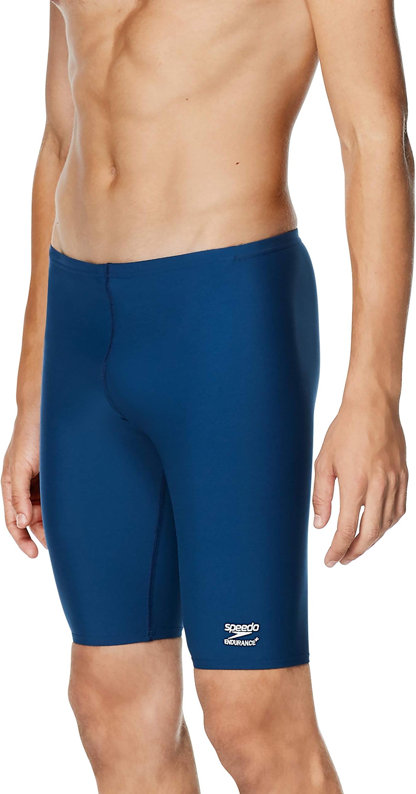 SpeedoMen's Endurance+ Solid Jammer Swimsuit, Navy, 34