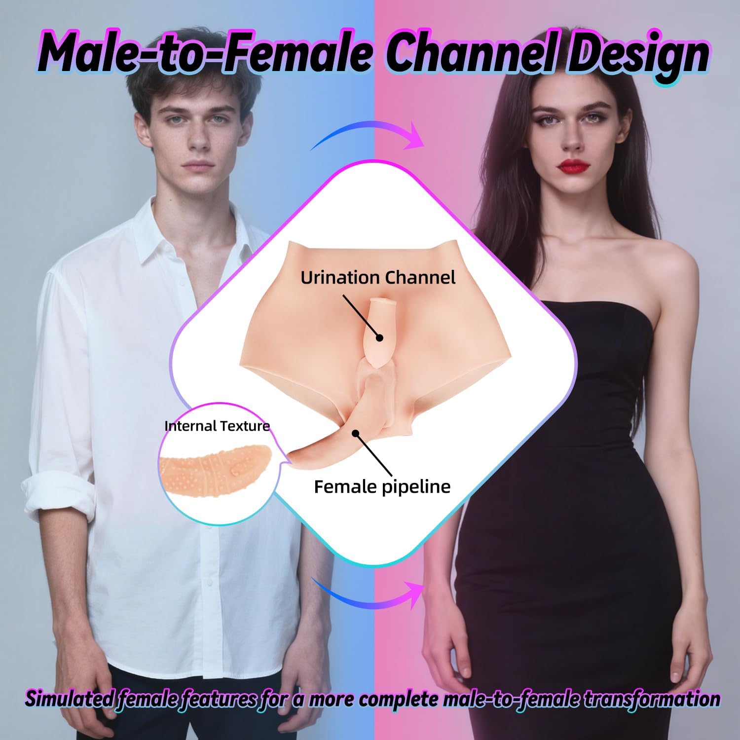 Silicone Panties for Transgender silicone vaginias prosthetic fake butt silicone ass silicone realistic butt