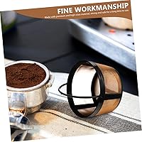 Vista 2 de Healifty 2 unids filtro de café Stainer Steel Strainer Duo Coffee Accessory Filter Replacement Coffee Maker Filters Coffee Supply Coffee Strainer