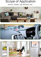 Vista 8 de Essential Oil Diffuser Wood Aromatherapy Diffuser Rosewood Essential Oil Diffuser for Car Bedroom Office 8 Pcs