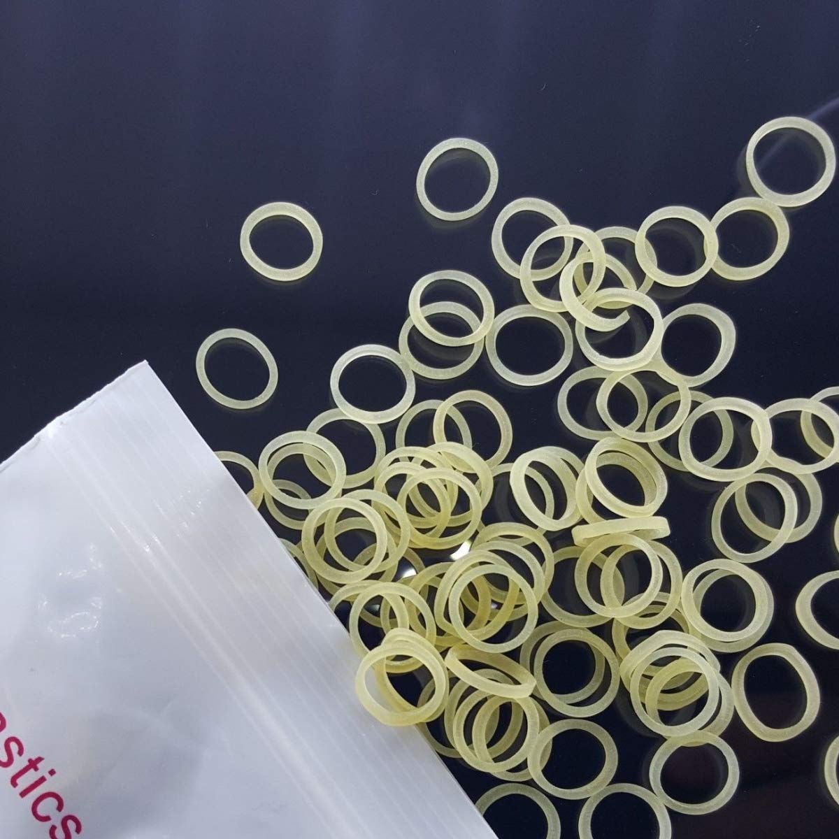 100x Dental Orthodontics Elastic Teeth Rubber Bands for Braces 5oz Force 3 8
