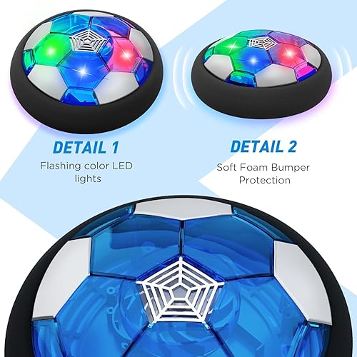 Miniatura 2 de Pelota de fútbol LED Hover para niños, pelota de entrenamiento para niños y niñas, para jugar al fútbol en interiores y exteriores, regalos de